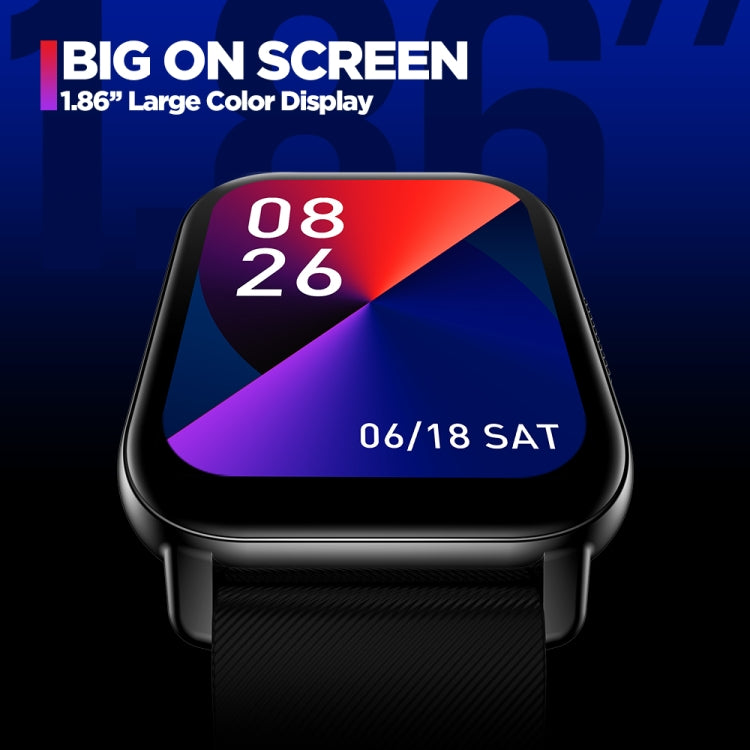 Zeblaze Btalk 1.86 inch Large Color Display Voice Calling Health and Fitness Smart Watch(Black) - free shipping - PMC TechLife - Order now!