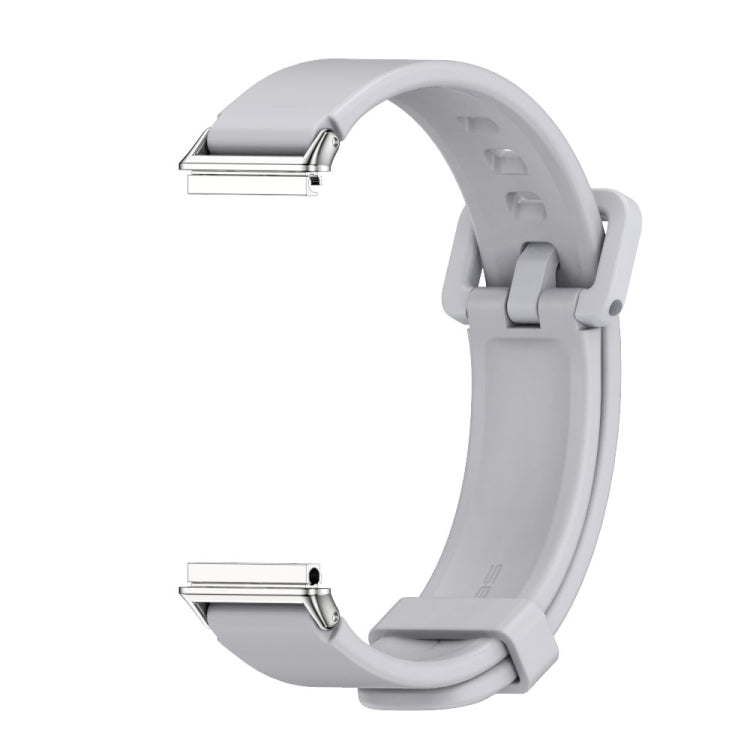 For Huawei Band 7 / 7 NFC MIJOBS Breathable Silicone Watch Band(Grey Silver) - Watch Bands by MIJOBS | Online Shopping South Africa | PMC TechLife | Buy Now Pay Later Mobicred