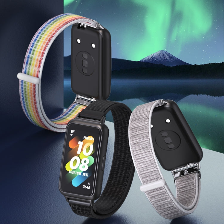 For Huawei Band 7 / 7 NFC Mijobs Breathable Nylon Watch Band(Bright Gold) - Watch Bands by MIJOBS | Online Shopping South Africa | PMC TechLife | Buy Now Pay Later Mobicred