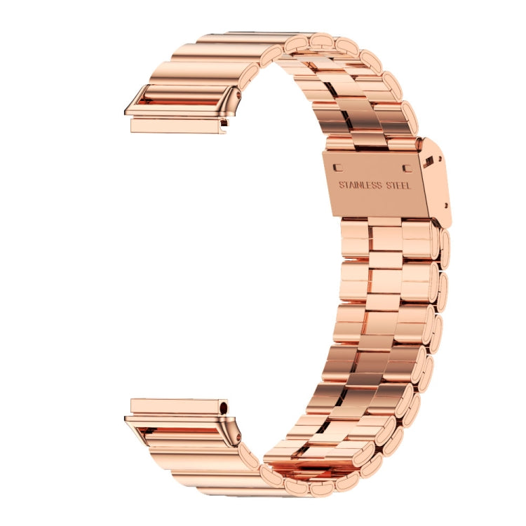 For Huawei Band 7 / 7 NFC Mijobs Bamboo Stainless Steel Metal Buckle Watch Band(Rose Gold) - Watch Bands by MIJOBS | Online Shopping South Africa | PMC TechLife | Buy Now Pay Later Mobicred