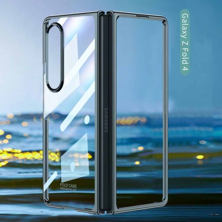 For Samsung Galaxy Z Fold4 GKK Phantom Electroplating Full Coverage Phone Case(Transparent)
