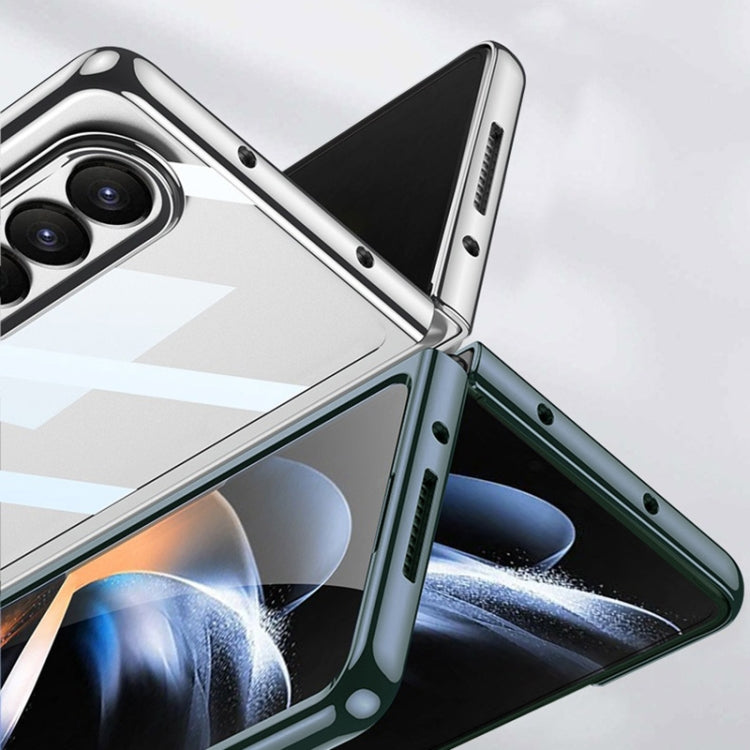For Samsung Galaxy Z Fold4 GKK Phantom Electroplating Full Coverage Phone Case(Transparent)