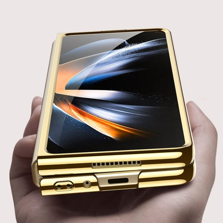 For Samsung Galaxy Z Fold4 GKK Phantom Electroplating Full Coverage Phone Case(Transparent)