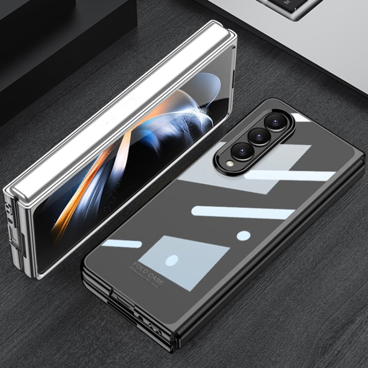 For Samsung Galaxy Z Fold4 GKK Phantom Electroplating Full Coverage Phone Case(Transparent)