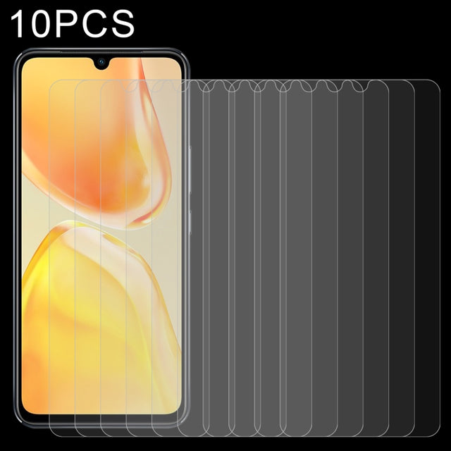 10 PCS 0.26mm 9H 2.5D Tempered Glass Film For vivo V25 / V25e / X80 Lite / V21s