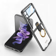 For Samsung Galaxy Z Flip4 GKK Integrated Electroplating Phone Case with Ring(Black) - free shipping - PMC TechLife - Order now!