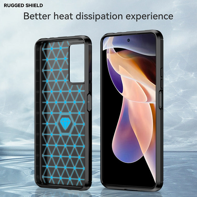 For Xiaomi Redmi Note 11 Pro / Note 11 Pro+ Brushed Texture Carbon Fiber TPU Case(Black) - free shipping - PMC TechLife - Order now!