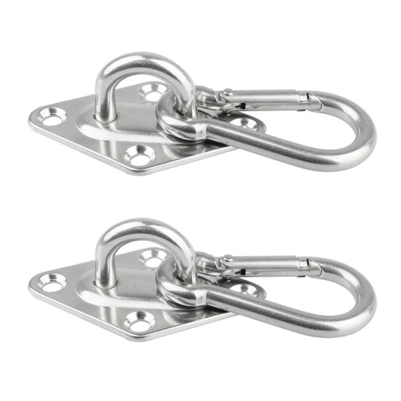 2 PCS 5mm 304 Stainless Steel Sand Bag Ceiling Hook Heavy Duty Swing Hangers