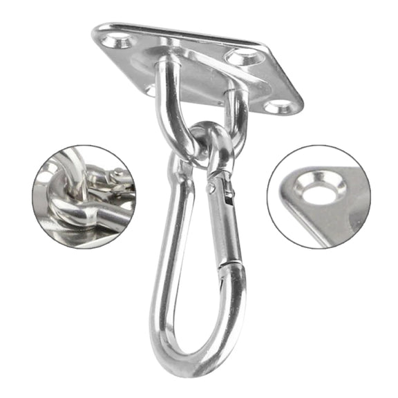2 PCS 5mm 304 Stainless Steel Sand Bag Ceiling Hook Heavy Duty Swing Hangers