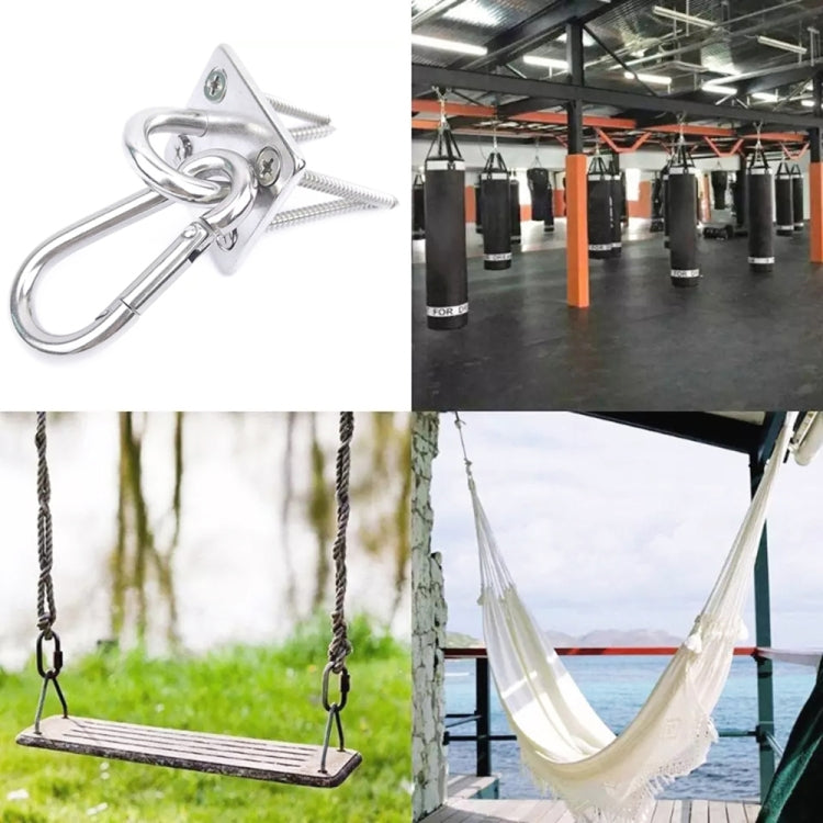 2 PCS 5mm 304 Stainless Steel Sand Bag Ceiling Hook Heavy Duty Swing Hangers