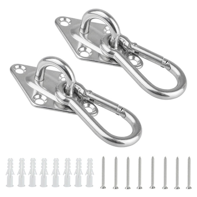 2 PCS 5mm 304 Stainless Steel Sand Bag Ceiling Hook Heavy Duty Swing Hangers