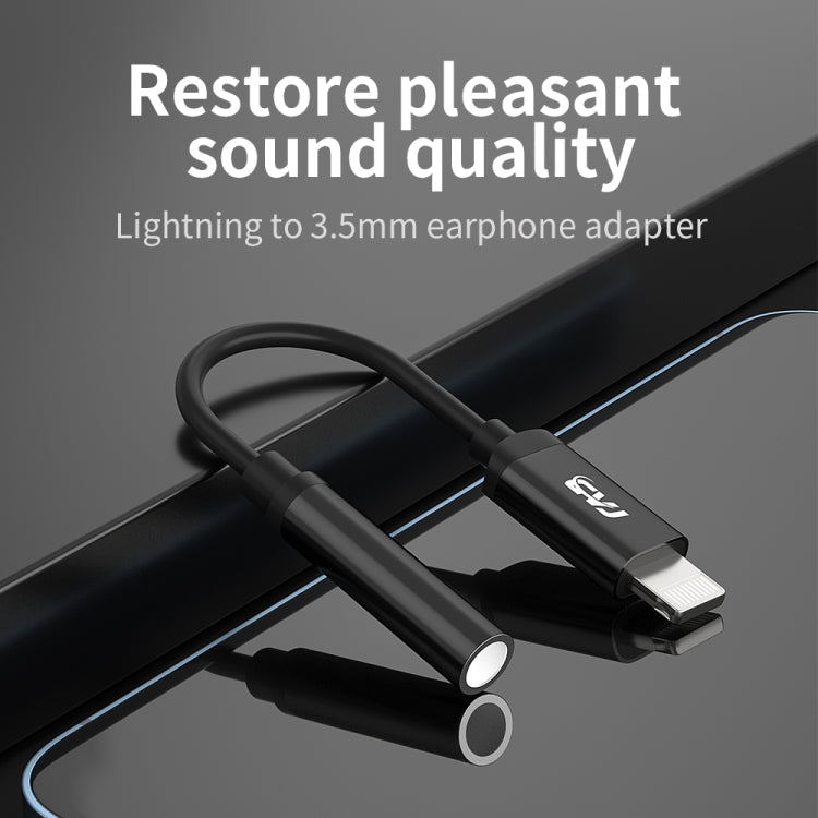 CVJ CM1 8 Pin Male to 3.5mm Female Earphone Audio Adapter(Black) - free shipping - PMC Jewellery - Order now!