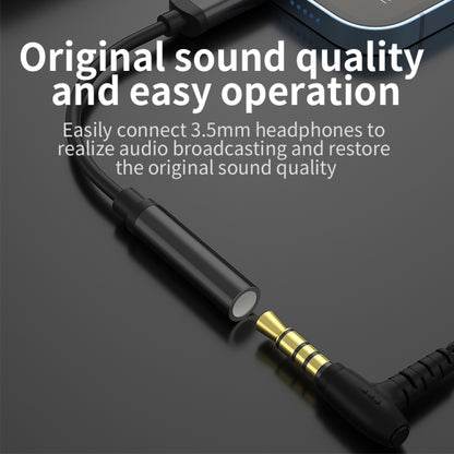 CVJ CM1 8 Pin Male to 3.5mm Female Earphone Audio Adapter(Black) - free shipping - PMC Jewellery - Order now!