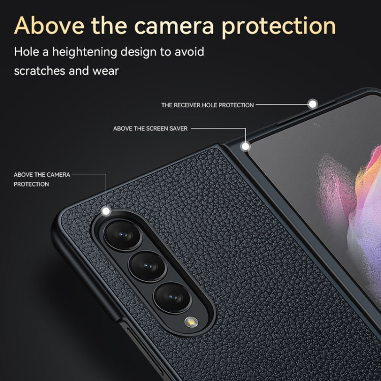 For Samsung Galaxy Z Fold4 SULADA Shockproof TPU + Handmade Leather Phone Case(Brown) - Galaxy Z Fold4 5G Cases by SULADA | Online Shopping South Africa | PMC TechLife