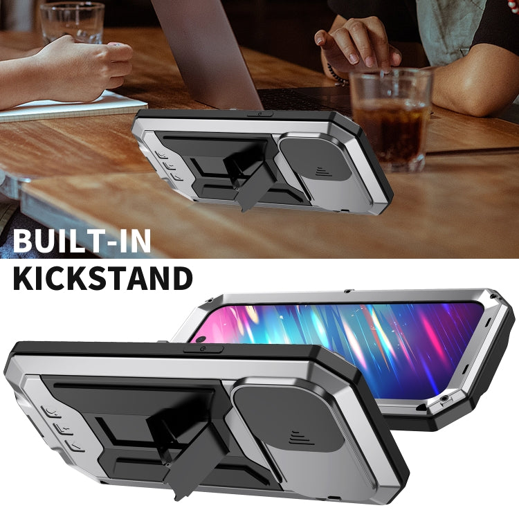 For iPhone 14 Pro Max R-JUST Shockproof Life Waterproof Dust-proof Case (Silver) - free shipping - PMC TechLife - Order now!