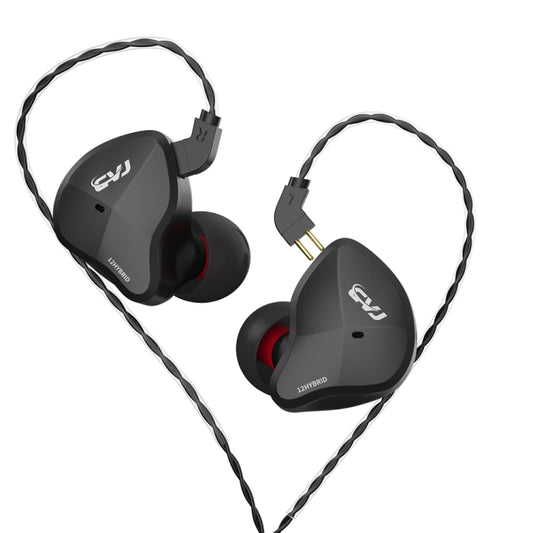 CVJ-CSN In-Ear Dual Magnetic Circuit Dynamic HIFI Wired Earphone, Style:Without Mic(Black) - free shipping - PMC Jewellery - Order now!