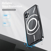 For Nothing Phone 1 Full Coverage Magnetic Phone Case(Black)