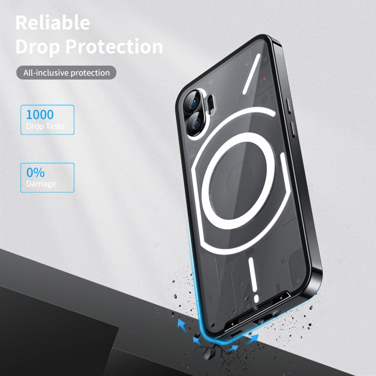 For Nothing Phone 1 Full Coverage Magnetic Phone Case(Black)