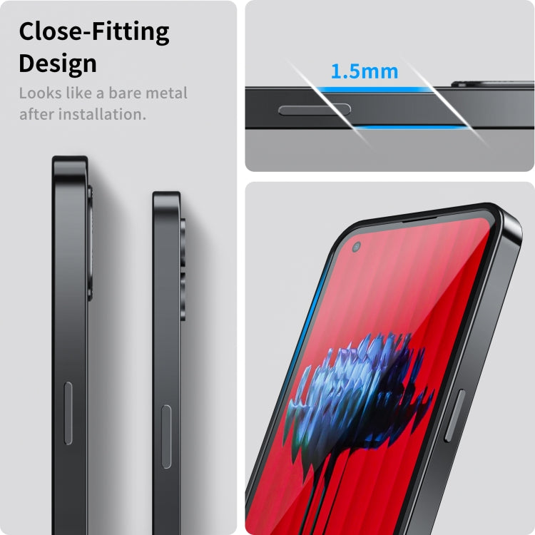 For Nothing Phone 1 Full Coverage Magnetic Phone Case(Black)