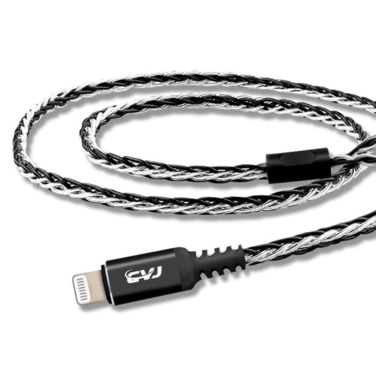 CVJ-CVM 1.2m 8 Core TC Silver Plated MMCX HIFI Earphone Update Cable, Style:With Mic - free shipping - PMC Jewellery - Order now!