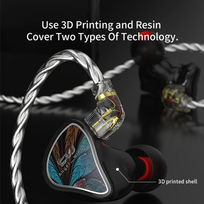 CVJ Angel Wings Hybrid Technology HiFi Music Wired Earphone No Mic - In Ear Wired Earphone by CVJ | Online Shopping South Africa | PMC Jewellery | Buy Now Pay Later Mobicred