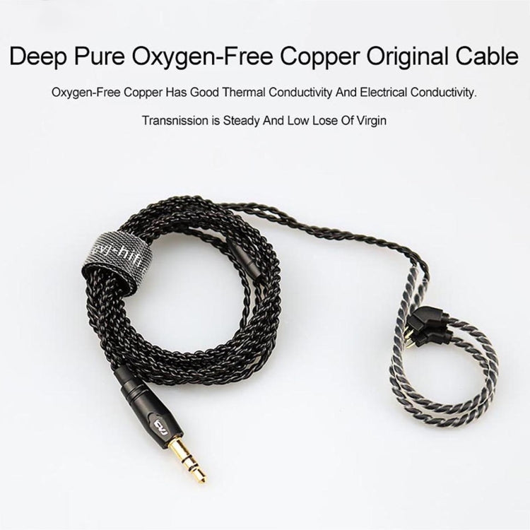 CVJ-V1 1.25m Oxygen-free Copper Silver Plated Upgrade Cable For 0.75mm Earphones, Without Mic - Cable & Splitter by CVJ | Online Shopping South Africa | PMC TechLife | Buy Now Pay Later Mobicred