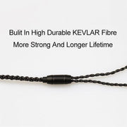 CVJ-V1 1.25m Oxygen-free Copper Silver Plated Upgrade Cable For 0.75mm Earphones, Without Mic