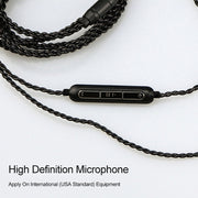 CVJ-V1 1.25m Oxygen-free Copper Silver Plated Upgrade Cable For 0.75mm Earphones, Without Mic