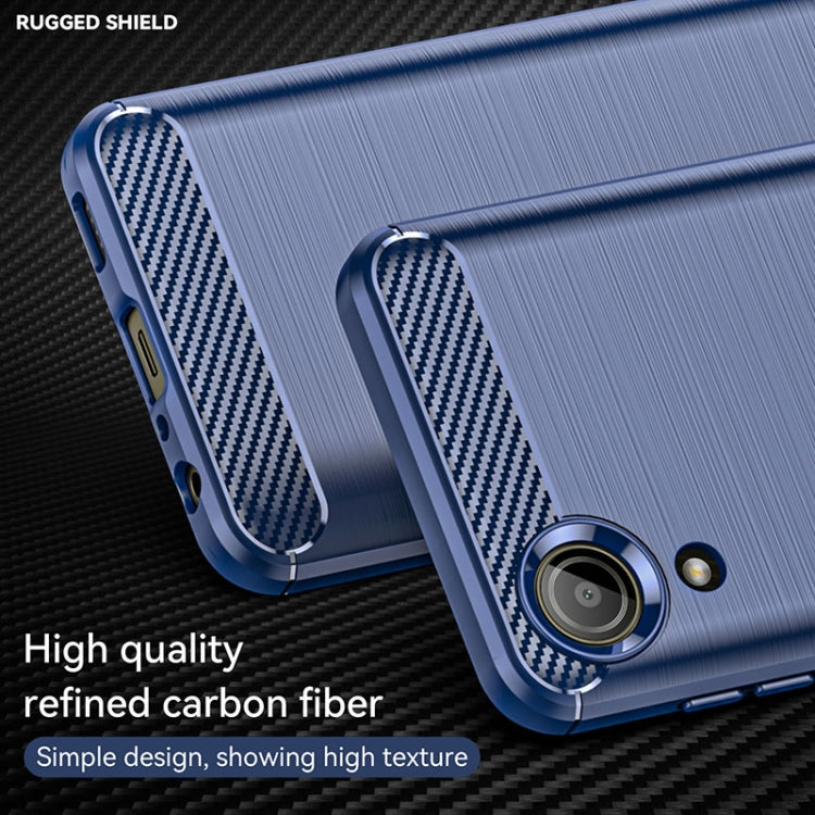 For Samsung Galaxy A03 Core Brushed Texture Carbon Fiber TPU Phone Case(Blue) - free shipping - PMC TechLife - Order now!