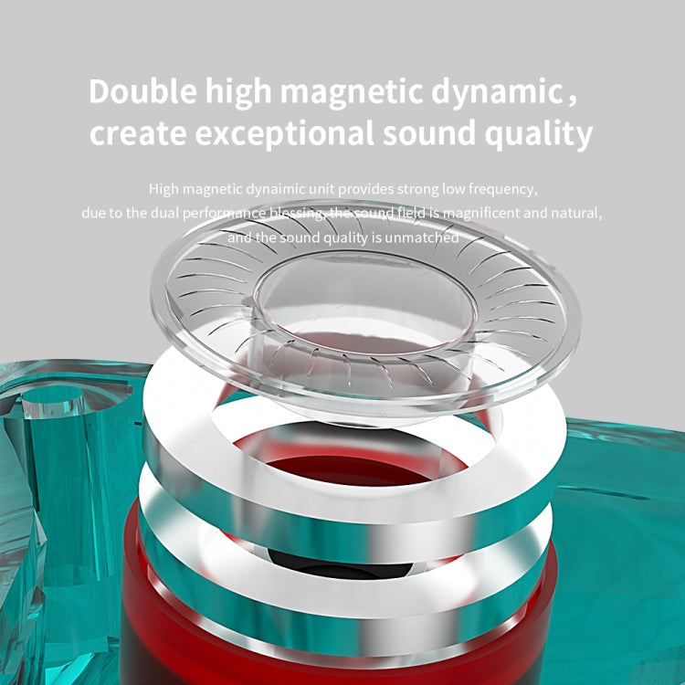 CVJ Demon Double Dynamic Coil HiFi Music Wired Earphone No Mic(Silver) - free shipping - PMC Jewellery - Order now!