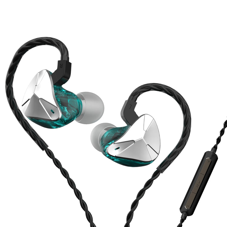 CVJ Demon Double Dynamic Coil HiFi Music Wired Earphone With Mic(Silver) - free shipping - PMC Jewellery - Order now!