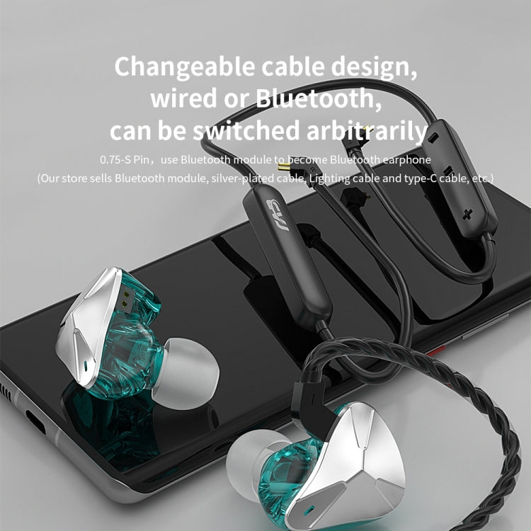CVJ Demon Double Dynamic Coil HiFi Music Wired Earphone With Mic(Gold) - free shipping - PMC Jewellery - Order now!