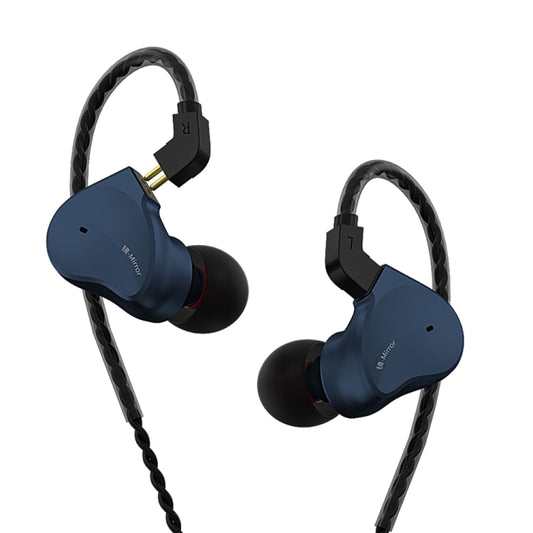 CVJ Mirror Hybrid Technology HiFi Music Wired Earphone No Mic(Blue) - free shipping - PMC Jewellery - Order now!