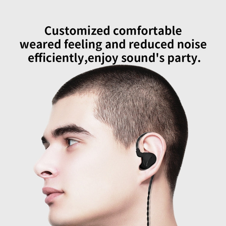 CVJ Mirror Hybrid Technology HiFi Music Wired Earphone No Mic(Blue)