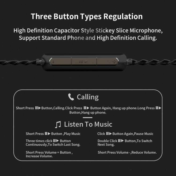CVJ Mirror Hybrid Technology HiFi Music Wired Earphone With Mic(Blue) - free shipping - PMC TechLife - Order now!
