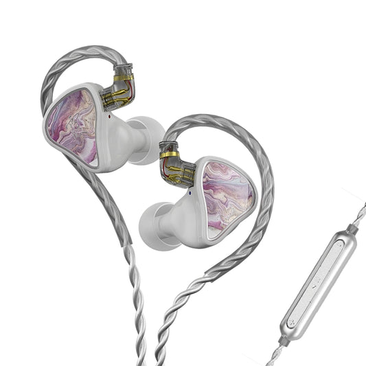 CVJ Hybrid Technology HiFi Music Wired Earphone With Mic(Rosy) - free shipping - PMC Jewellery - Order now!