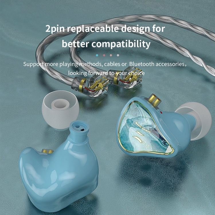 CVJ Hybrid Technology HiFi Music Wired Earphone With Mic(Moon) - In Ear Wired Earphone by CVJ | Online Shopping South Africa | PMC TechLife | Buy Now Pay Later Mobicred