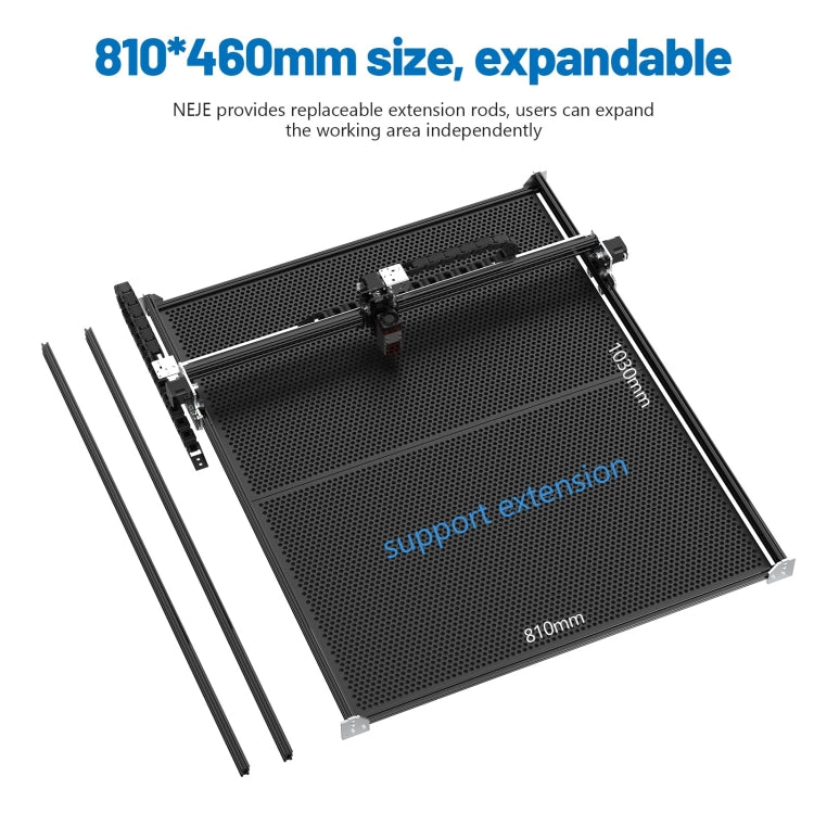 NEJE MASTER 3 MAX Laser Engraver with A40640 Dual Laser Beam Module(EU Plug) - free shipping - PMC Jewellery - Order now!