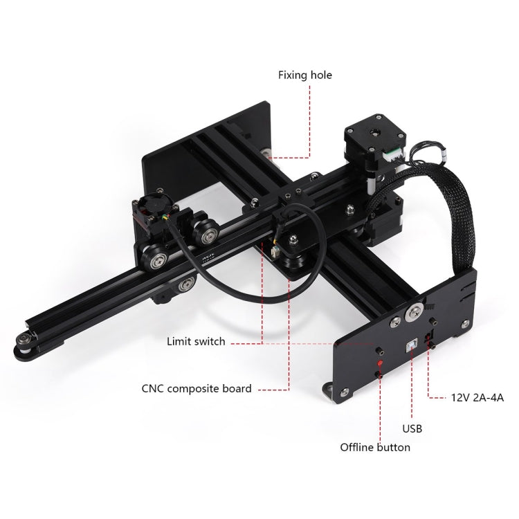 NEJE MASTER 3 Laser Engraver with N30820 Laser Module(EU Plug) - free shipping - PMC Jewellery - Order now!
