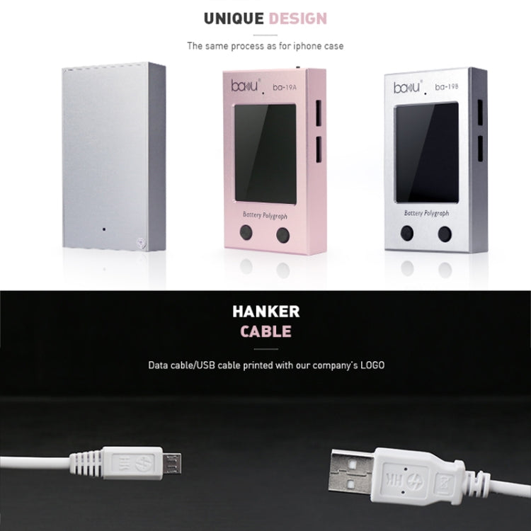 BAKU BA-19A Battery Polygraph for iPhone Battery(Rose Gold) - free shipping - PMC Jewellery - Order now!