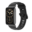 For Xiaomi Mi Band 7 Pro Mijobs Flat Hole TPU Watch Band(Black) - Watch Bands by MIJOBS