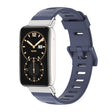 For Xiaomi Mi Band 7 Pro Mijobs Flat Hole TPU Watch Band(Blue Silver) - Watch Bands by MIJOBS