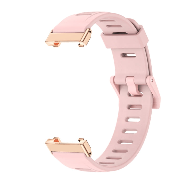 For Xiaomi Mi Band 7 Pro Mijobs Flat Hole TPU Watch Band(Dirty Pink Rose Gold) - Watch Bands by MIJOBS | Online Shopping South Africa | PMC TechLife | Buy Now Pay Later Mobicred