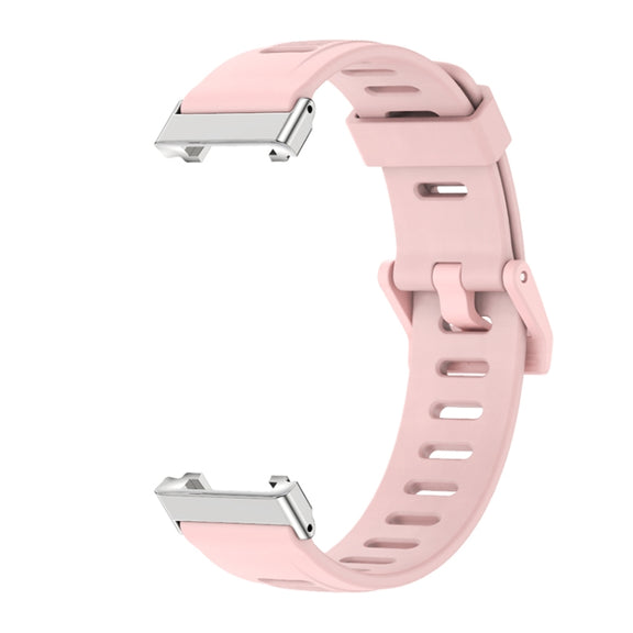 For Xiaomi Mi Band 7 Pro Mijobs Flat Hole TPU Watch Band(Dirty Pink Silver) - Watch Bands by MIJOBS