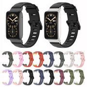 For Xiaomi Mi Band 7 Pro Mijobs Flat Hole TPU Watch Band(Grey Silver) - Watch Bands by MIJOBS