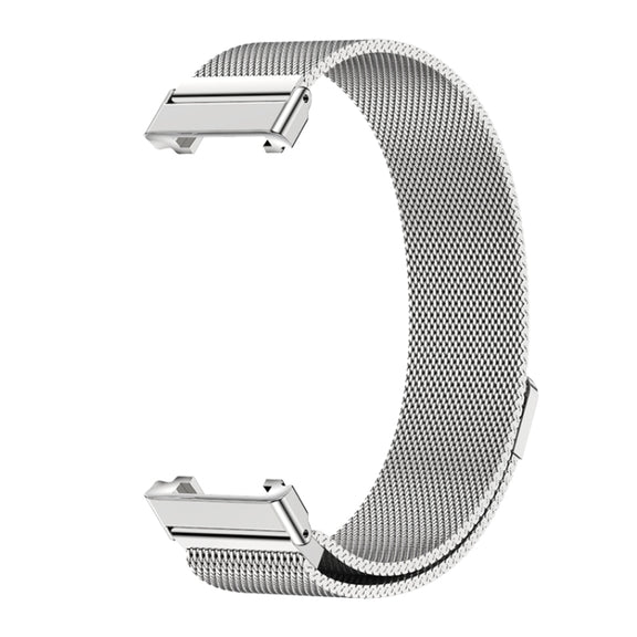 For Xiaomi Mi Band 7 Pro Mijobs Milan Magnetic Stainless Steel Watch Band(Silver) - Watch Bands by MIJOBS