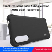 For HTC Desire 22 Pro 5G IMAK All-inclusive Shockproof Airbag TPU Case (Matte Black)