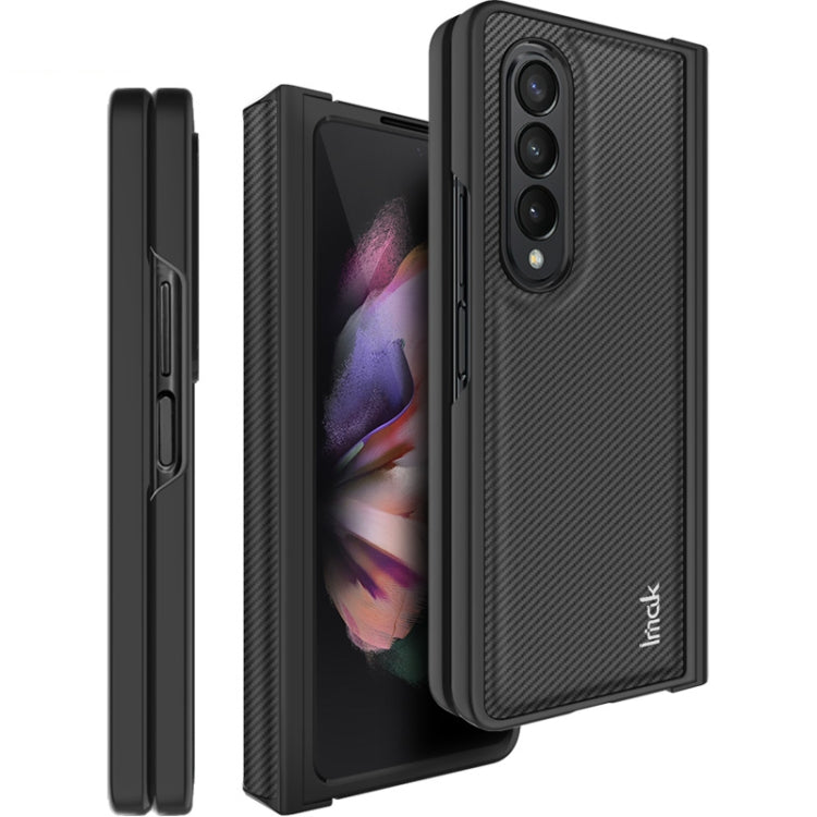 For Samsung Galaxy Z Fold4 5G IMAK Ruiyi Series Carbon Fiber PU + PC Phone Case(Black) - free shipping - PMC TechLife - Order now!