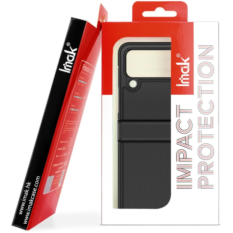 For Samsung Galaxy Z Fold4 5G IMAK Ruiyi Series Carbon Fiber PU + PC Phone Case(Black) - free shipping - PMC TechLife - Order now!