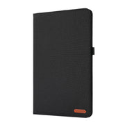 For Honor Pad 8 Fabric PU + TPU Flip Tablet Leather Case(Black)
